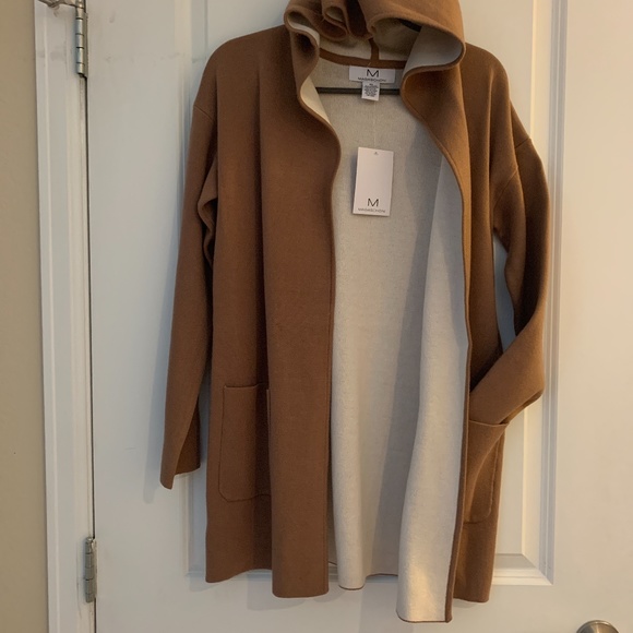 NWT MAGASCHONI Open Front Sweater/Jacket w HOOD XS - Picture 9 of 10